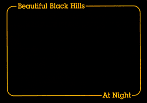 Beautiful Black Hills At Night