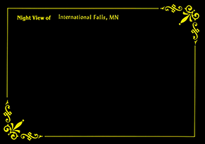 Night View of International Falls, MN