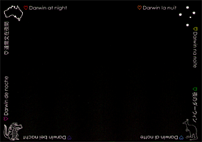 Darwin at night