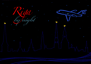 Riga by night