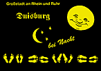 Großstadt an Rhein und Ruhr Duisburg bei Nacht