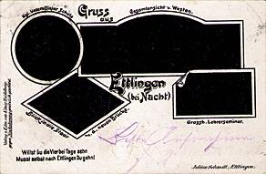 Gruss aus Ettlingen (bei Nacht)