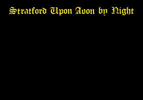 Stratford Upon Avon by Night