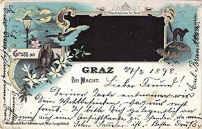 Gruss aus GRAZ BEI NACHT.