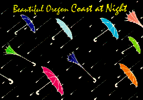 Beautiful Oregon Coast at Night