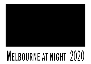 Melbourne at night, 2020