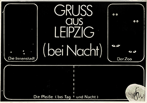 GRUSS aus LEIPZIG (bei Nacht)