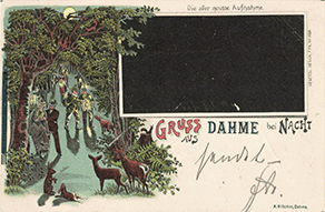 GRUSS AUS DAHME bei Nacht