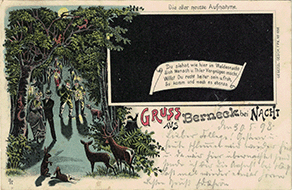 GRUSS AUS Berneck bei NACHT