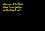 Schwarzwald bei Nacht / Black Forest by Night / For&ecirc;t-Noire la nuit