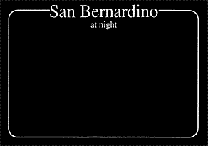 San Bernardino at night
