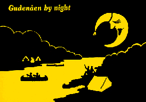 Gudenaen by night