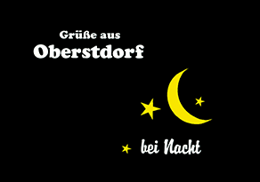 Grüße aus Oberstdorf bei Nacht