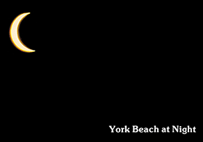 York Beach at Night
