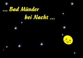 Bad Münder bei Nacht