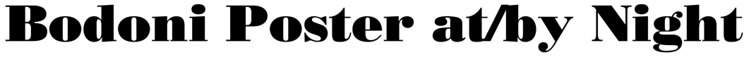 Bodoni Poster