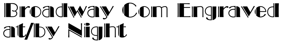 Broadway Com Engraved