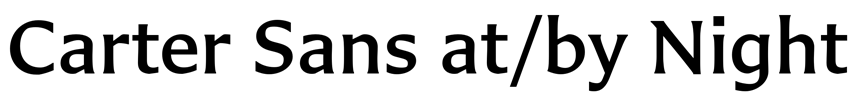 Carter Sans
