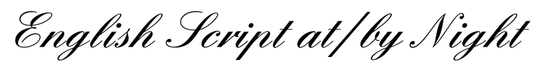 English Script
