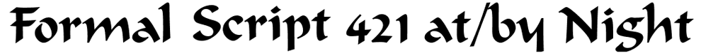 Formal Script 421