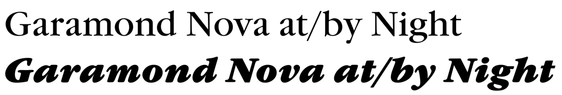 Garamond Nova