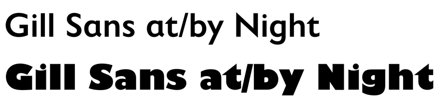 Gill Sans Nova