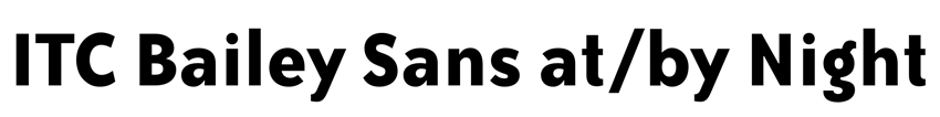 ITC Bailey Sans