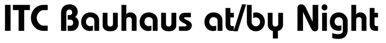 ITC Bauhaus