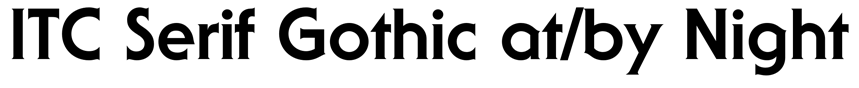 ITC Serif Gothic