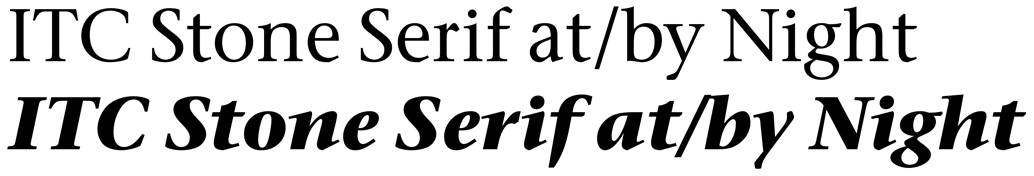ITC Stone Serif