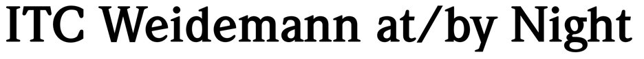 ITC Weidemann
