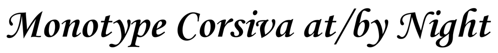 Monotype Corsiva