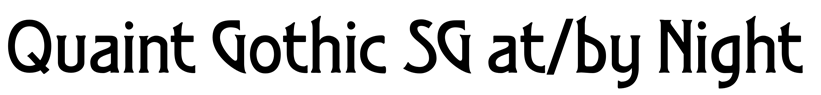 Quaint Gothic SG