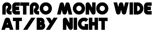 Retro Mono Wide