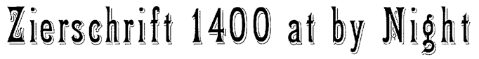 Zierschrift 1400